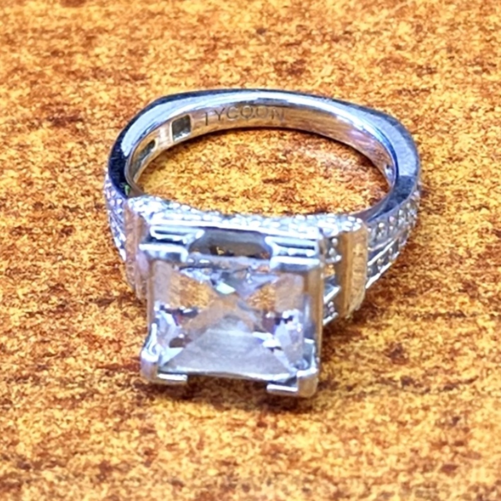 Tycoon cut CZ 925 Ring